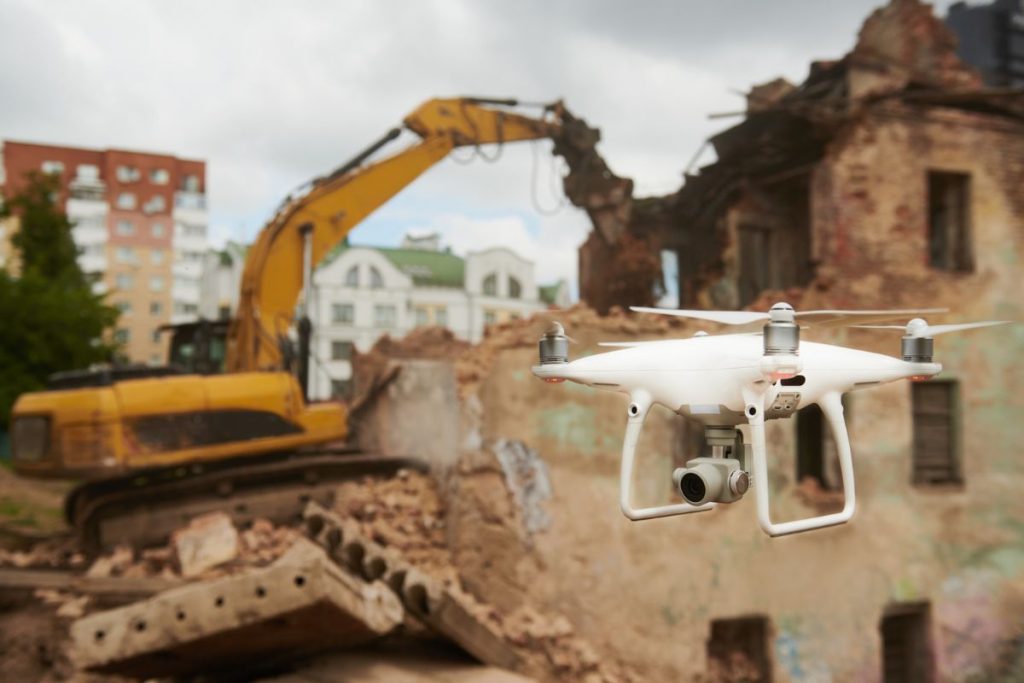 Les drones de surveillance anti-vol sur les chantiers de construction
